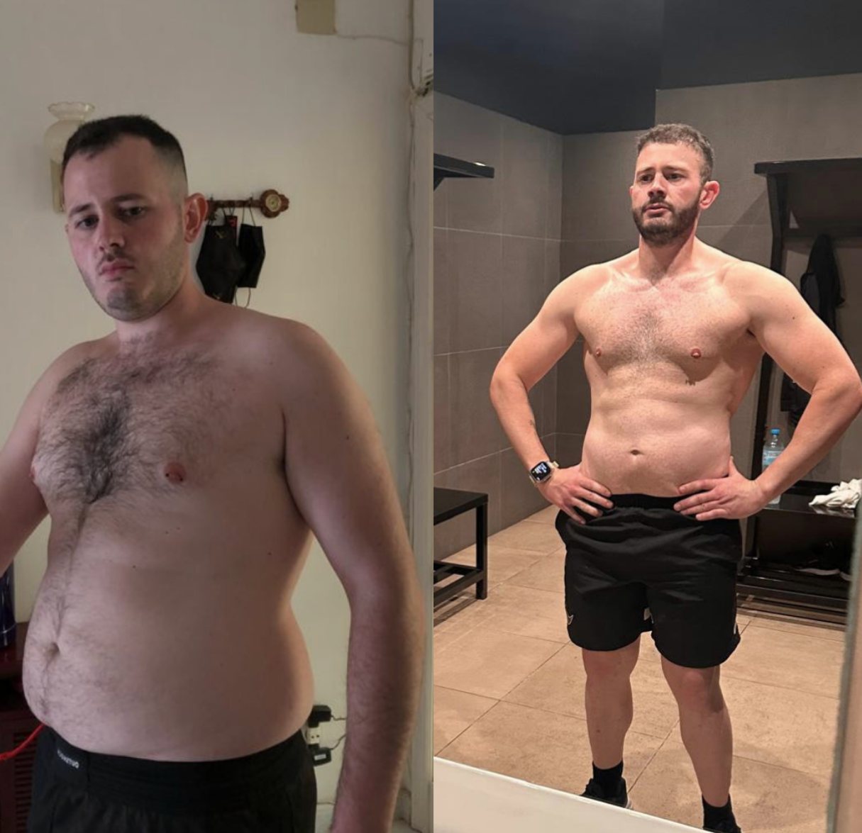 Transformación de un socio de N88GYM: antes y después